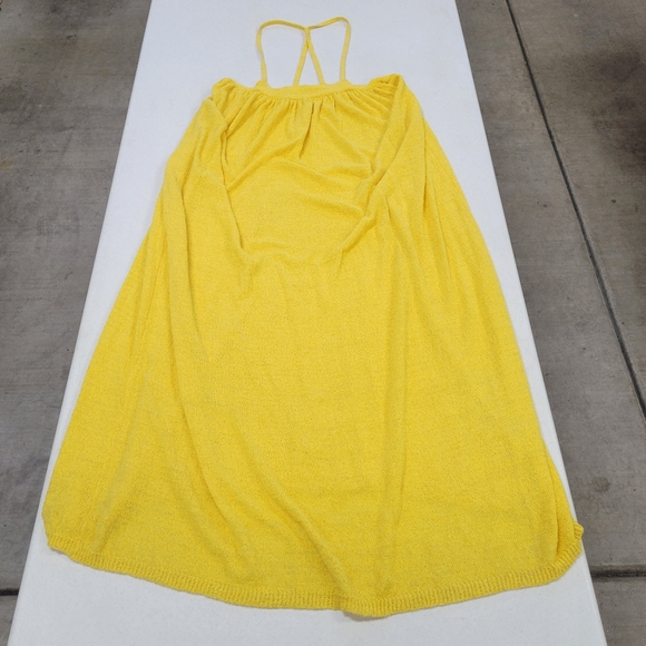 Free People yellow maxi beach city dress knitted jarn size Small - Picture 4 of 13